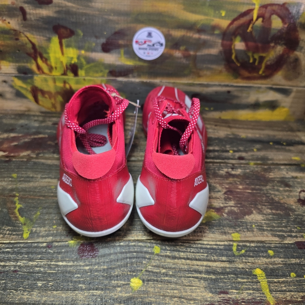 Size 11.5 Adidas Adizero Electric Football Cleats Team Power Red/White IH5033 - Picture 6 of 8
